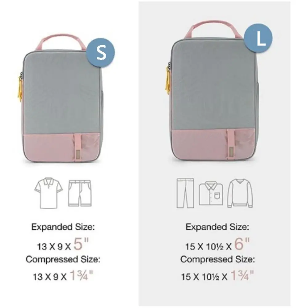 Portable Travel Compression Packing Expandable Space Saving Luggage Organizer Carry On Storage Bag Women Men