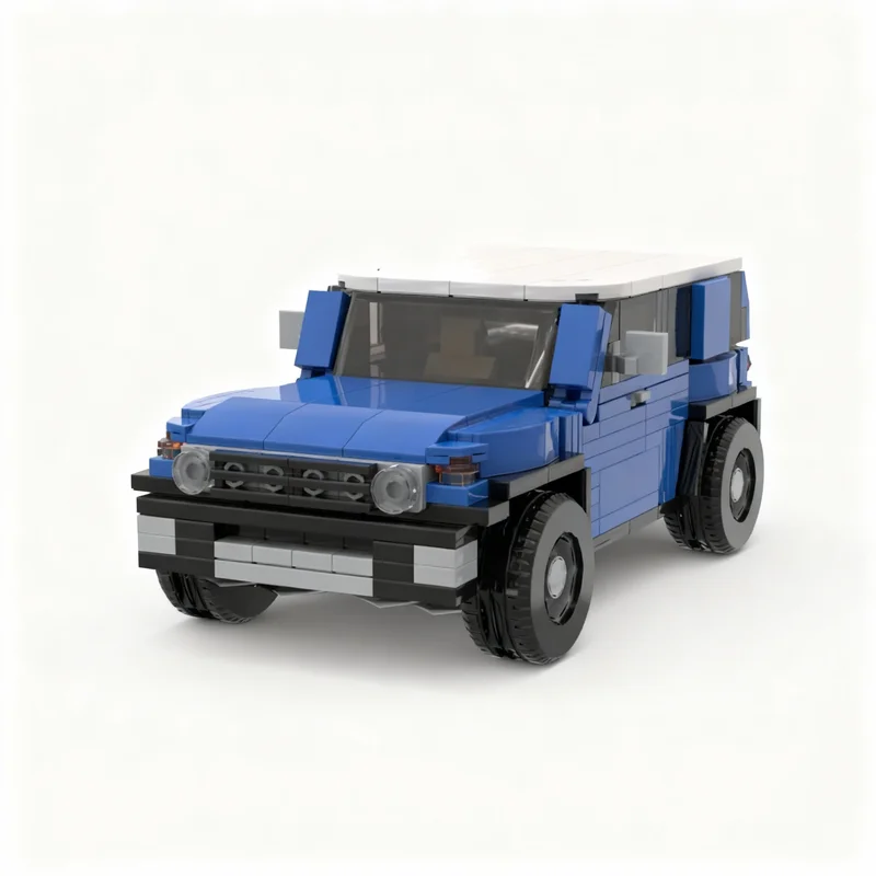 

374 детали MOC Toyota FJ Cruiser City Champions: Конструктор, развивающая игрушка, подарок на Рождество, идея для творчества, DIY, образовательный набор