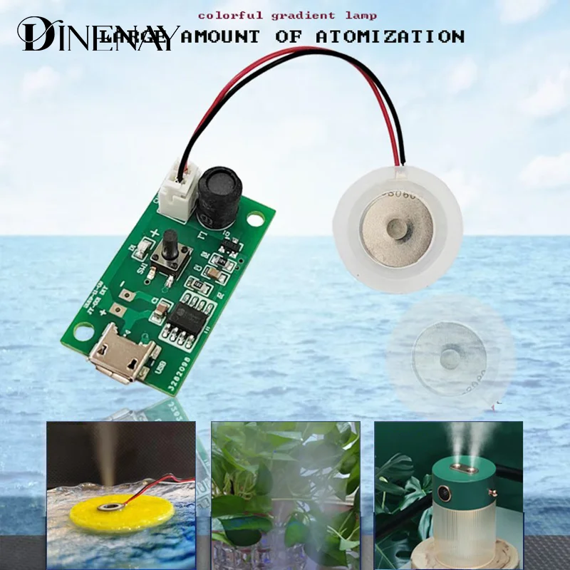 USB Mini Humidifier DIY Kits Mist Maker And Driver Circuit Board Fogger Atomizer Sheet Water Replenishment Atomization Module