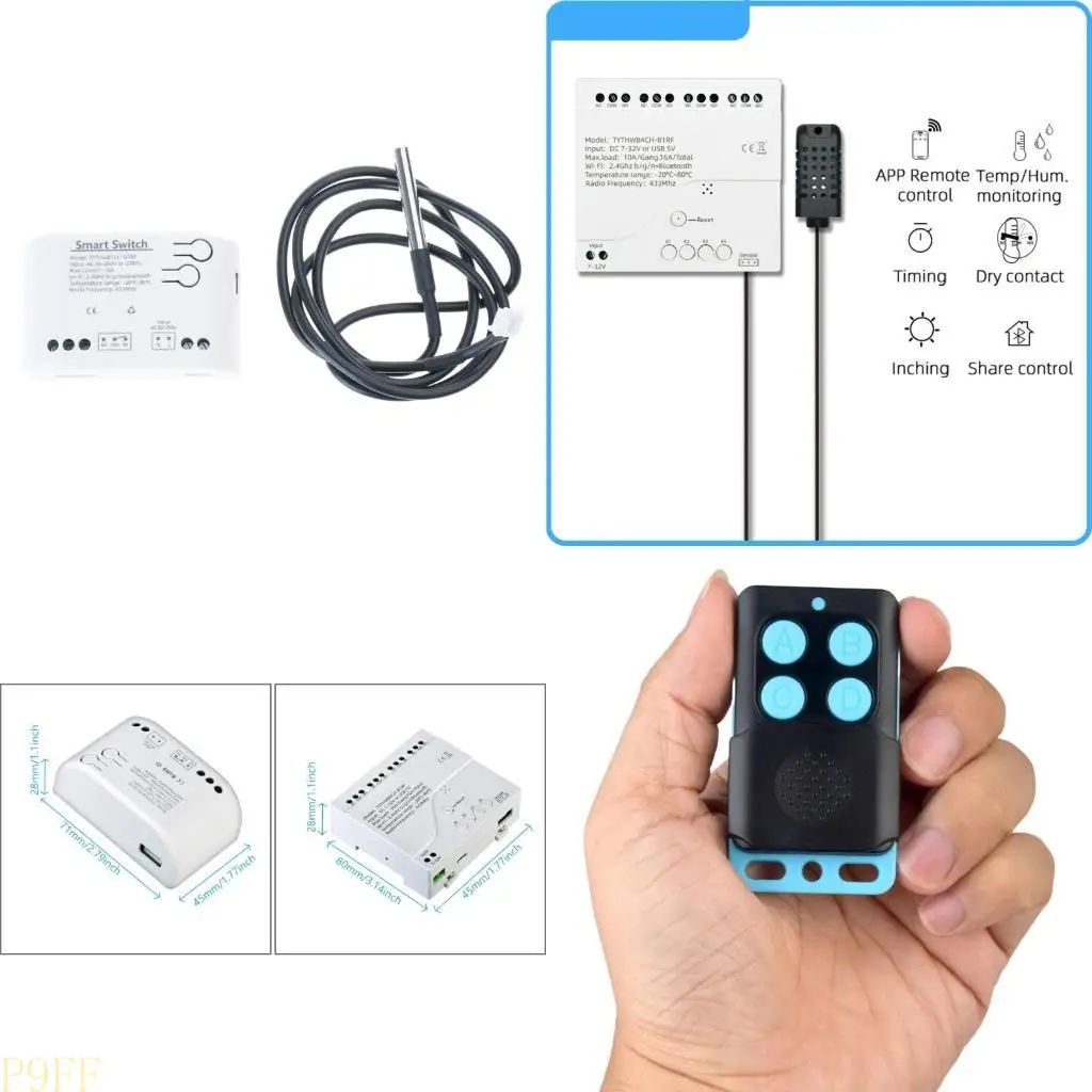 

CS1W 433MHz Intelligent Temperature Switching for Remote Control of Home Appliances
