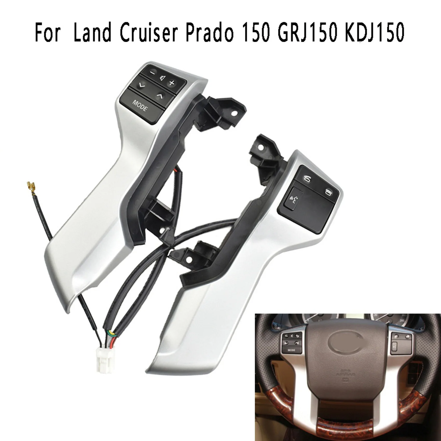 A19Q-Car Multifunction Steering Wheel Control Switch 84250-60160 For Toyota Land Cruiser Prado 150 GRJ150 KDJ150