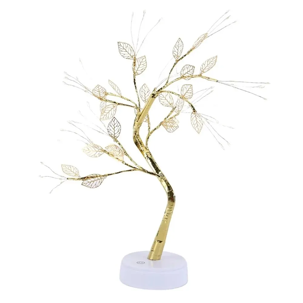 Tree LED Light USB Table Lamp Adjustable Touch Switch DIY Artificial Xmas Tree Fairy Night Light Home Christmas Decoration 1PC