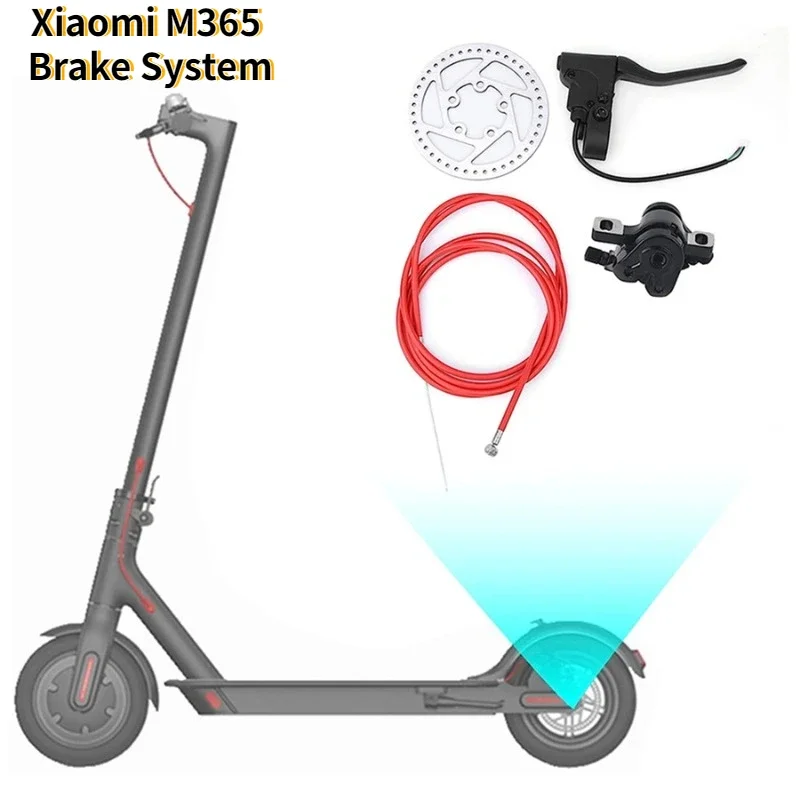 

4 шт. тормозная система для Xiaomi M365/1S/lite/Pro/Pro2, рычаг руля электрического скутера, тормозной диск, кабель, запасные части