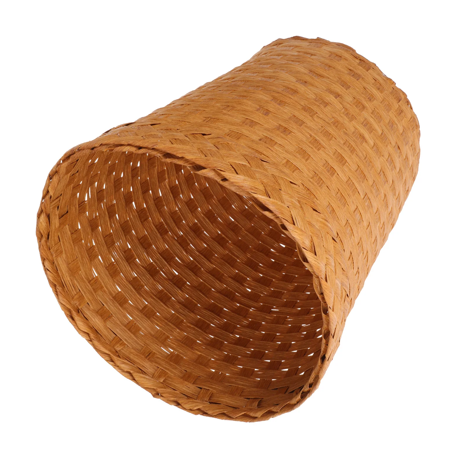 

Woven Wastebaskets Storage Supplies Decorative Office Trash Container Laundry Hamper with Lid