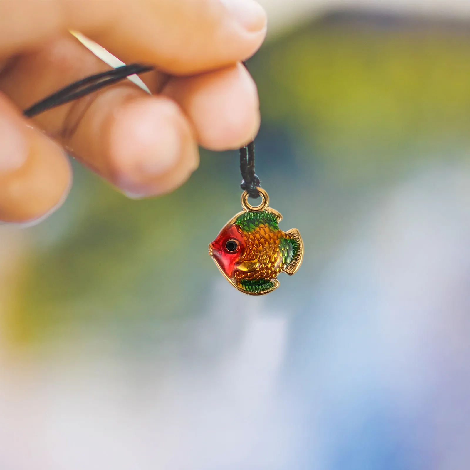 6Pcs Animal Pendant Necklace Stainless Steel Fish Charm Colorful Vacuum Plated Durable DIY Jewelry Making Bracelet Charm