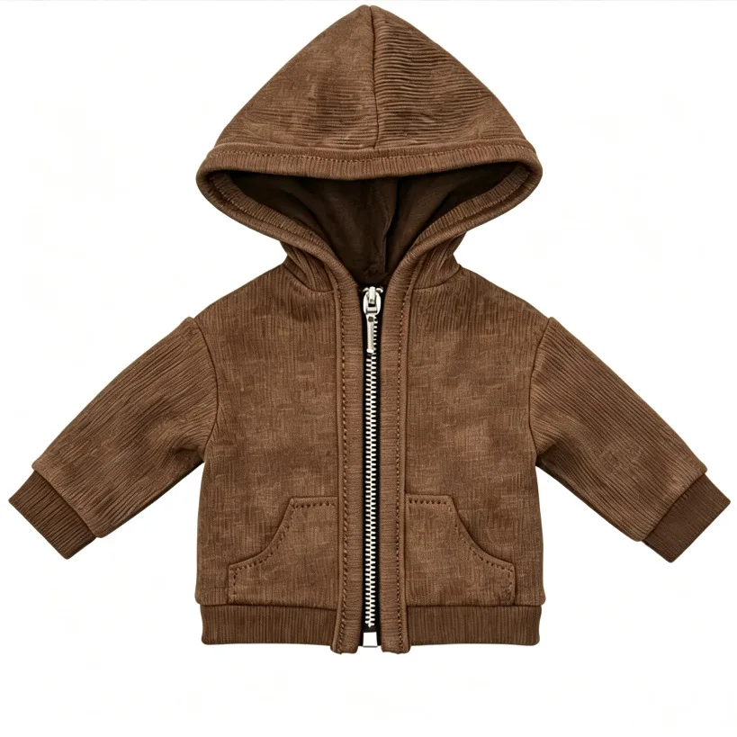 1/6 Doll Clothes Accessories Distressed Jacket With Pockets And A Zip-up Hoodie For 30cm BJD Doll OB22/OB24 Azone Blyth