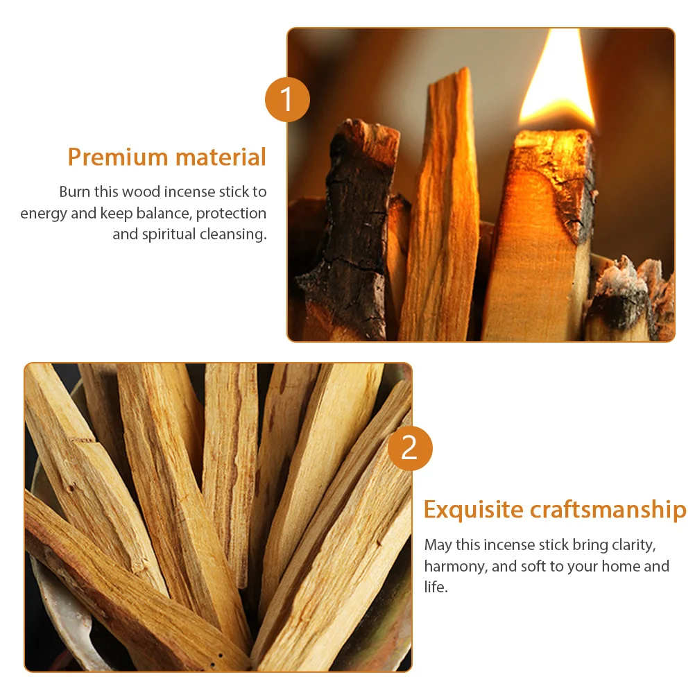 

5 Pcs Natural Fragrance Holy Wood Aromatherapy Staff Cleansing Wooden Prayer Sticks