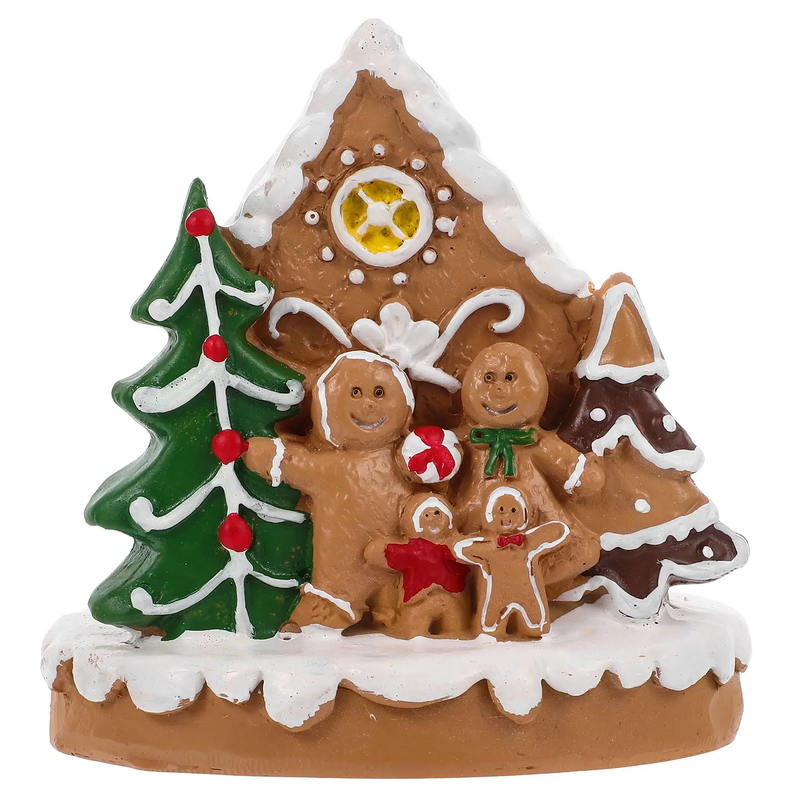 

Village House Adornment Glowing House Ornament Christmas Table Decor Gingerbread House Party Supply For Festive Celebration