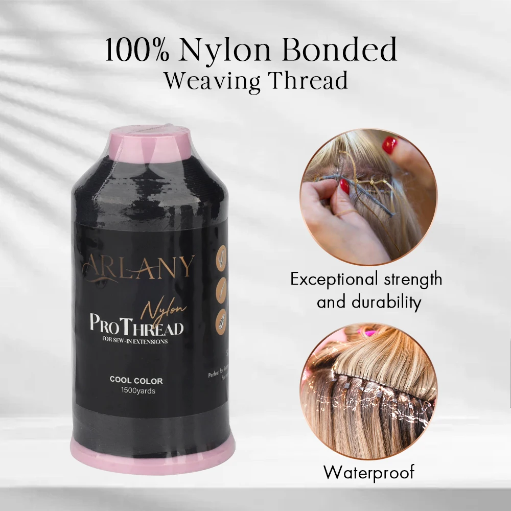 أرلاني 1500 ياردة المستعبدين النايلون النسيج الموضوع لملحقات اللحمة شعر مستعار صنع أدوات الخياطة اكسسوارات الخياطة في ملحقات الخياطة #2