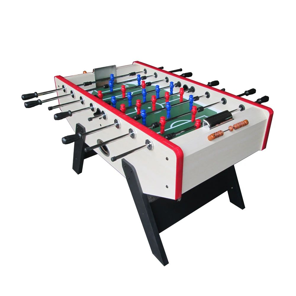 

Style Custom MDF Foosball Soccer Table Women Sea Table Football Baby Foot Game Table JUNJIAN for Sale Factory Wholesale Modern