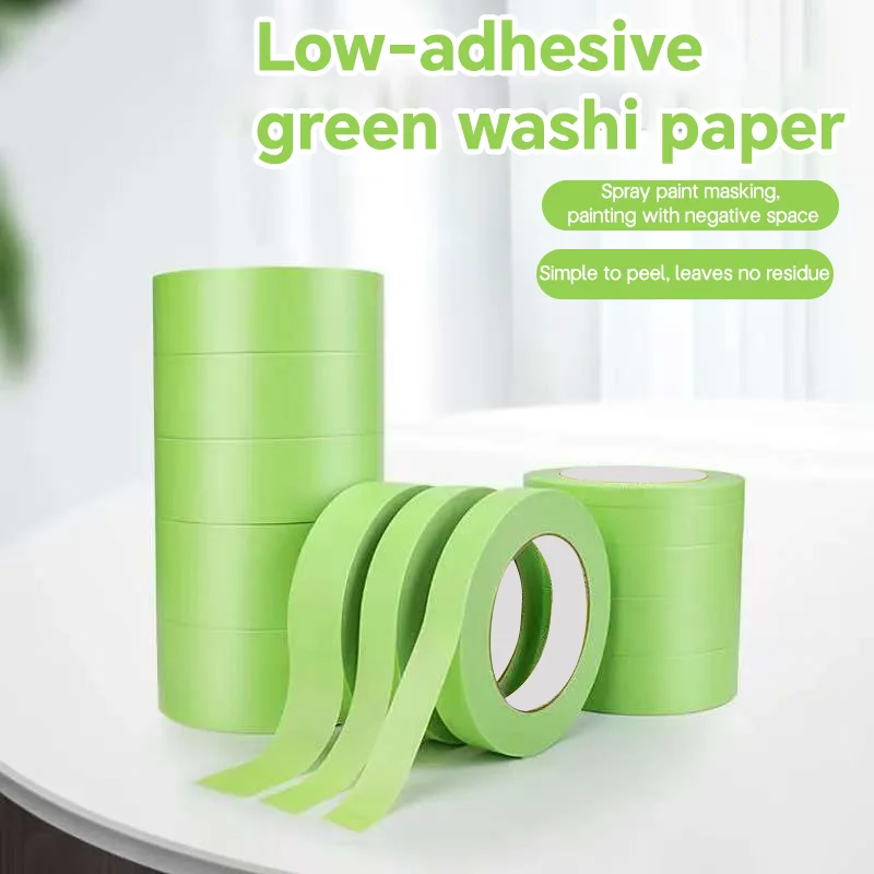 

Профессиональная зеленая малярная лента для покраски, рулон 25 м, идеально подходит для стен, автомобилей и проектов своими руками.