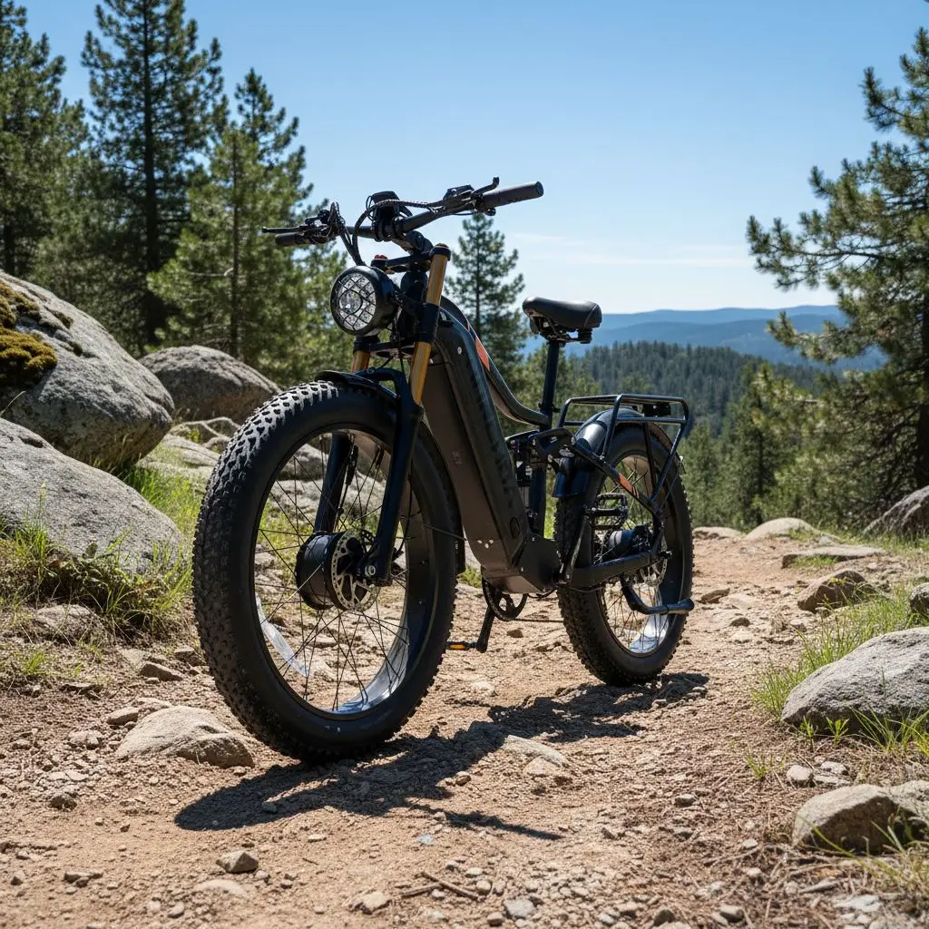 Dual motor electric mountain bike 26 inch snow tire shock absorption adult electric vehicle HC26 Europe, America and the United