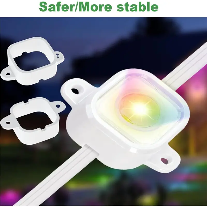 دعامات تثبيت 90 قطعة لـ Govee H706/H706 Pro لمشابك إضاءة Govee H706 أضواء خارجية دائمة #4