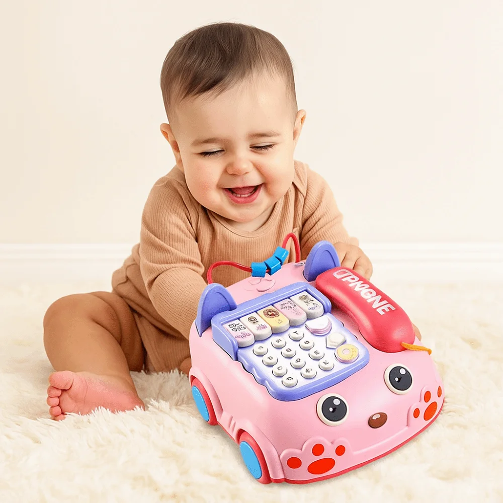 Telefono cellulare ABS Telefono per bambini Simulazione Puzzle Baby Piano Musica Luce Musica divertente Voce Macchina per l'apprendimento elettronico Regali divertenti