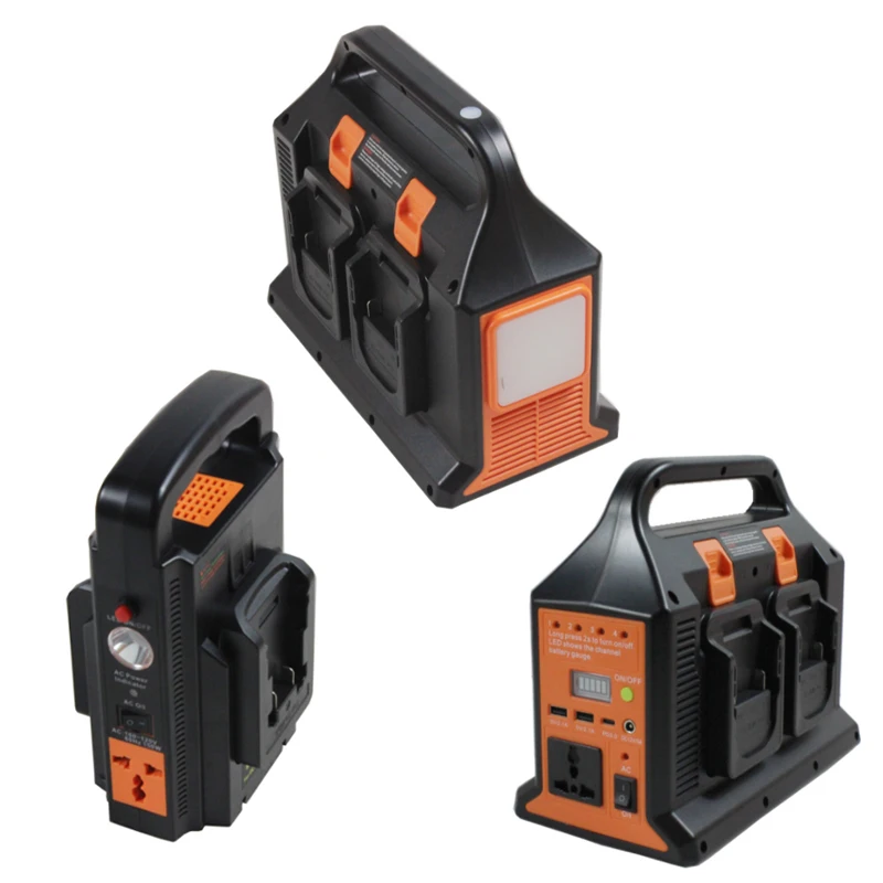 

For Makita/Dewalt/Milwaukee/Bosch 18V Lithium Battery Power Inverter 150W/300W To 110V/220V Power Bank Converter 2/4 Channels