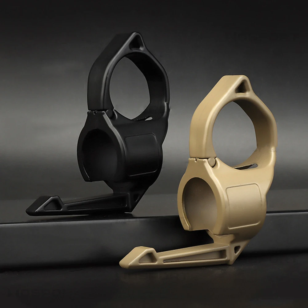 Flashlight Holder Anti-slip Finger Ring Flashlight Adapter Compatible Pocket Clip Accessories Outdoor Portable Equipment