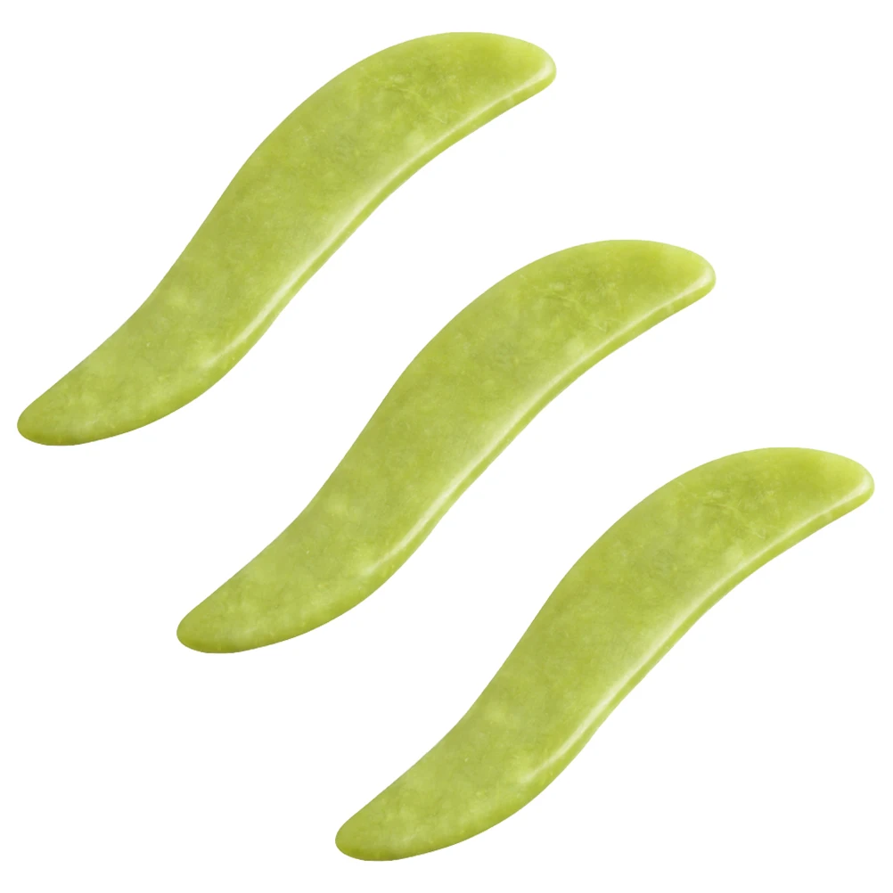 3Pcs Guasha Massage Boards Schaben Werkzeuge Glatte Kante Gesicht Körper Massager Lymphatische Detox Schaben Platte Langlebig