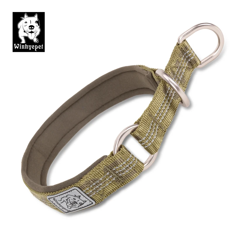 Truelove Pet Collar P Chain Reflective Nylon Neoprene Padded Half Choke Training Lightweight Washable Sports YC1852