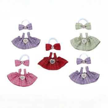 סט שמלת בובה בגודל 17 סמטר (גרסת V1V2) - שמלת נסיכה Sweethea...