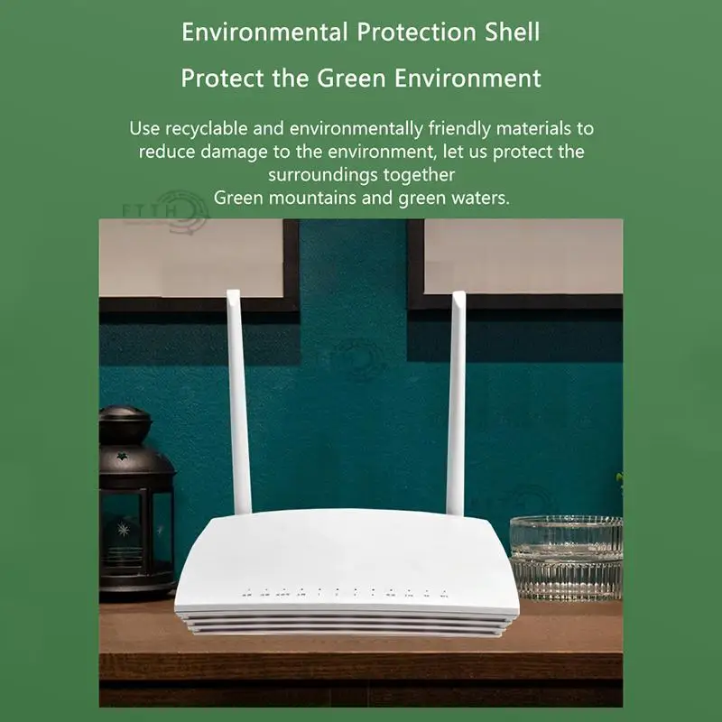 Imagem -04 - Gpon Ont Onu Ftth Dual Band 1ge Mais 3fe Mais 1pot Mais 2usb 2.4g 5g ac Wifi Modem Terminal de Rede Segunda Mão sem Fonte de Alimentação Gm620