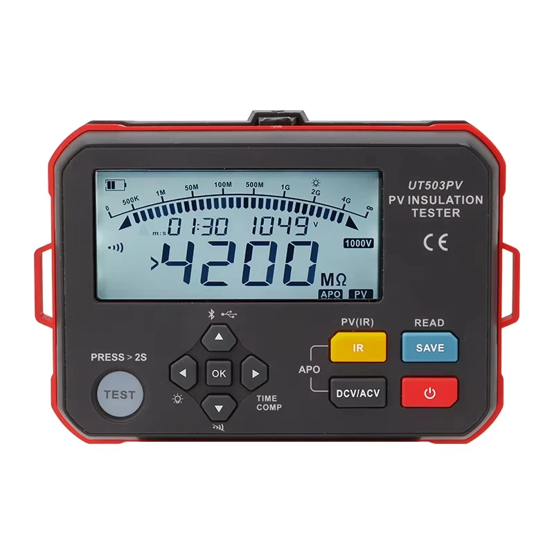 UT503PV PV Insulation Tester  AC and DC Voltage Automatic Recognition Measurement