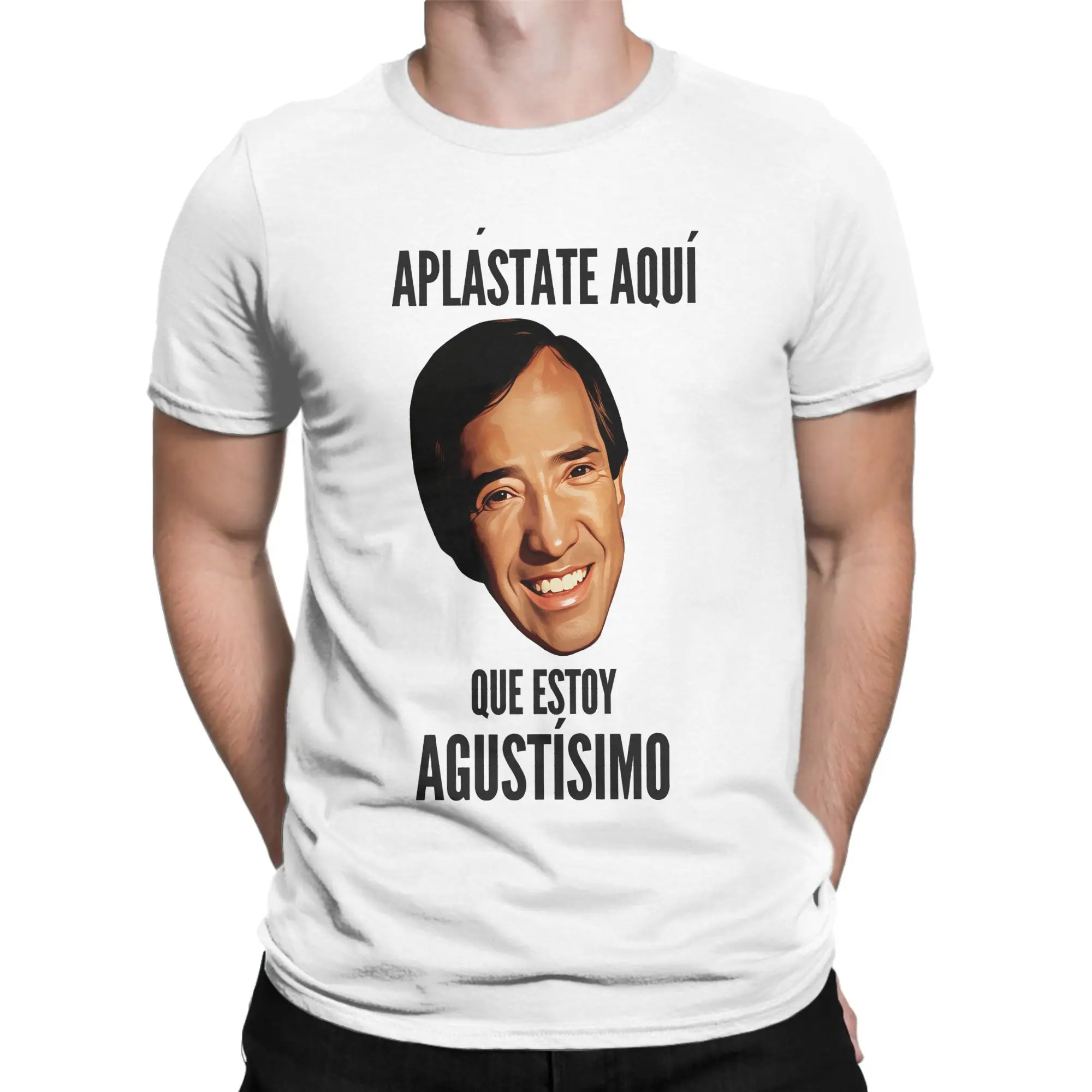 Camisetas para hombre, camisetas con retrato del cantante español El Fary, camisetas impresionantes de algodón puro, camiseta de manga corta, camisetas con cuello redondo, regalo de cumpleaños