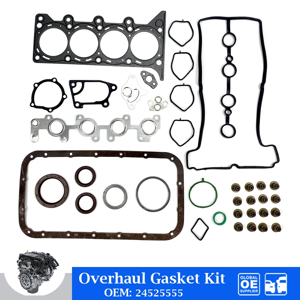 

1.2L Engine Overhaul Gasket Kit For Chevrolet New Sail SPARK AVEO LMU B12D1 Car Accessories Cylinder Head Gasket Set 24525555