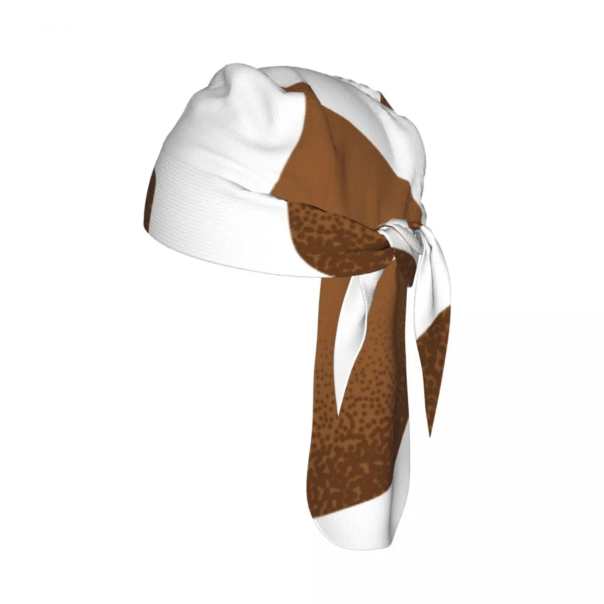 

Brown Cow Skin Sport Running Hiking Sunscreen Hood Headwear Cycling Cap Quick Dry Pirate Hat