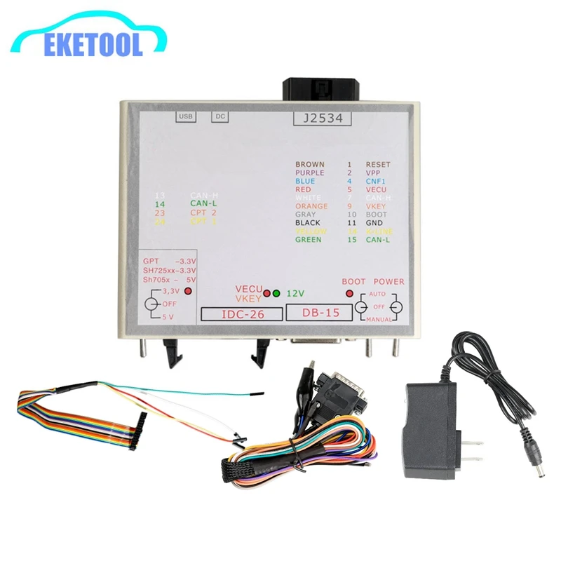 J-TAG KTM FLASH Via j2534 Works FLASH ECU-Soft OBD ECU Programmer Power BOX 3 Switches Operating For Hitachi