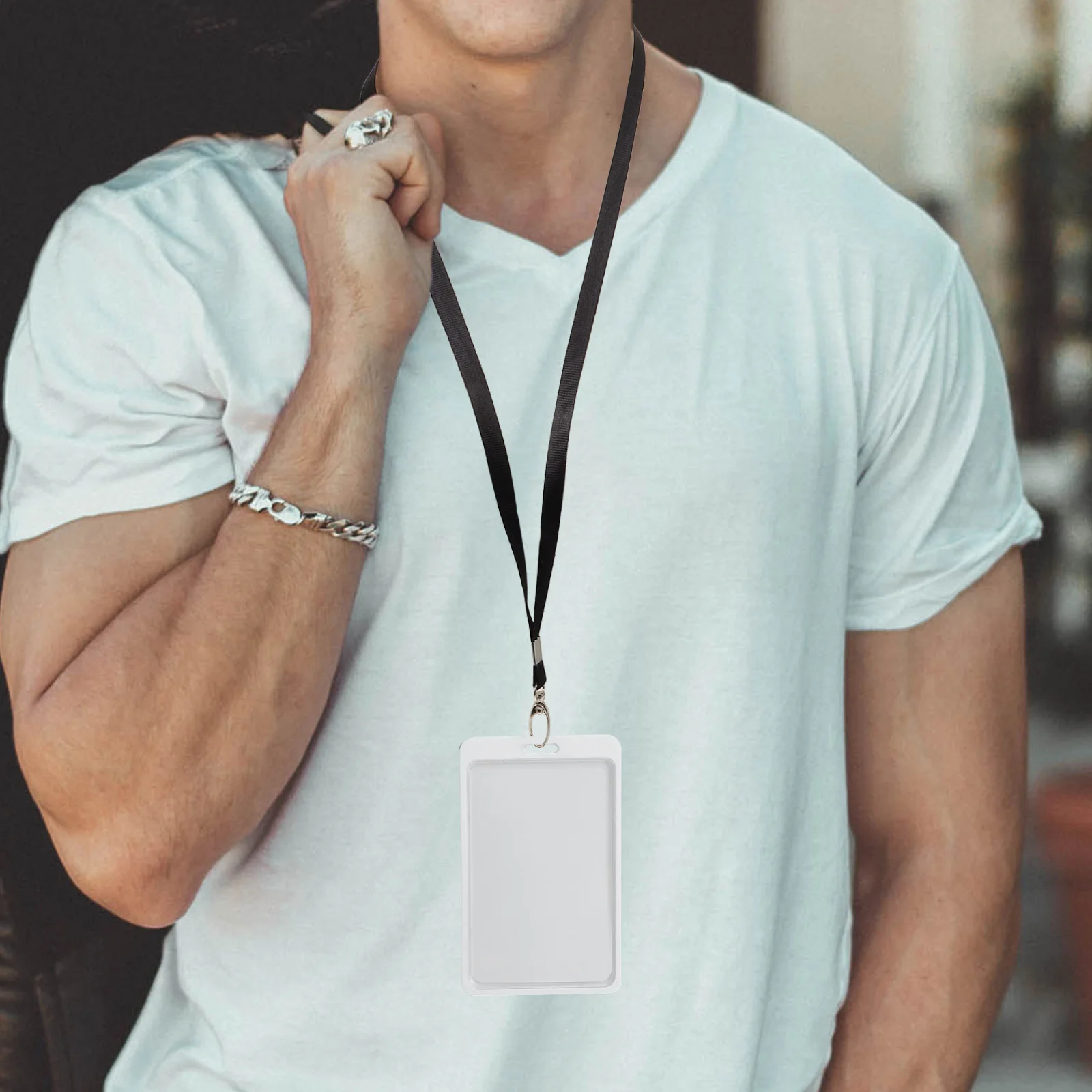 

25Pcs Name Tag Lanyards Comfortable Polyester Lanyard for Id Badge Office School Home Outdoor Use Reliable Anti-Loss Design Easy