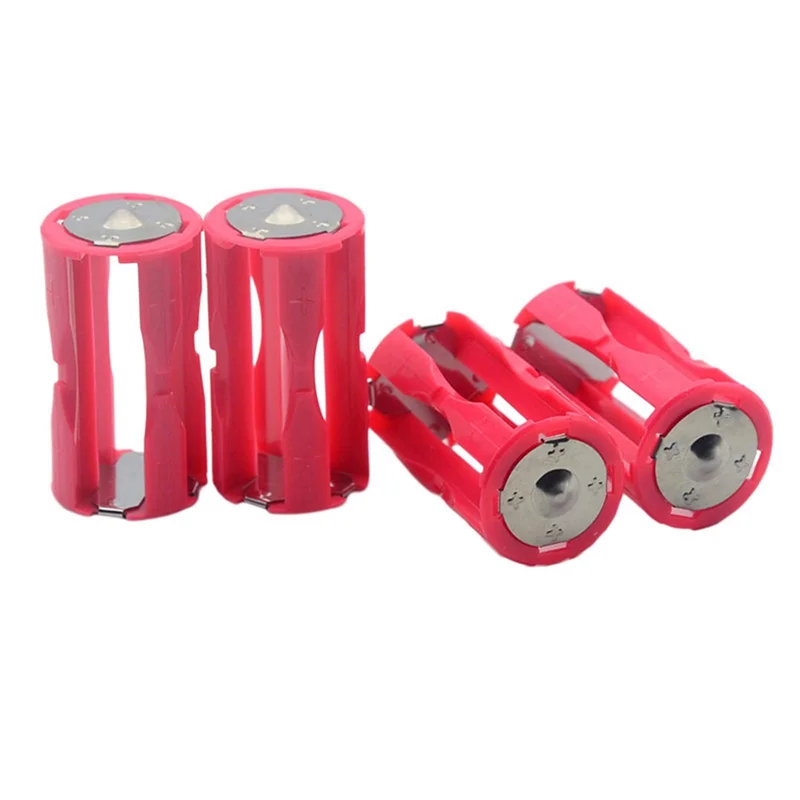 WORTHOWN-10 Pezzi Adattatore per Batteria Parallelo Supporti per Batteria Riutilizzabili Antiruggine Comodo Convertitore di Dimensioni AAA a C