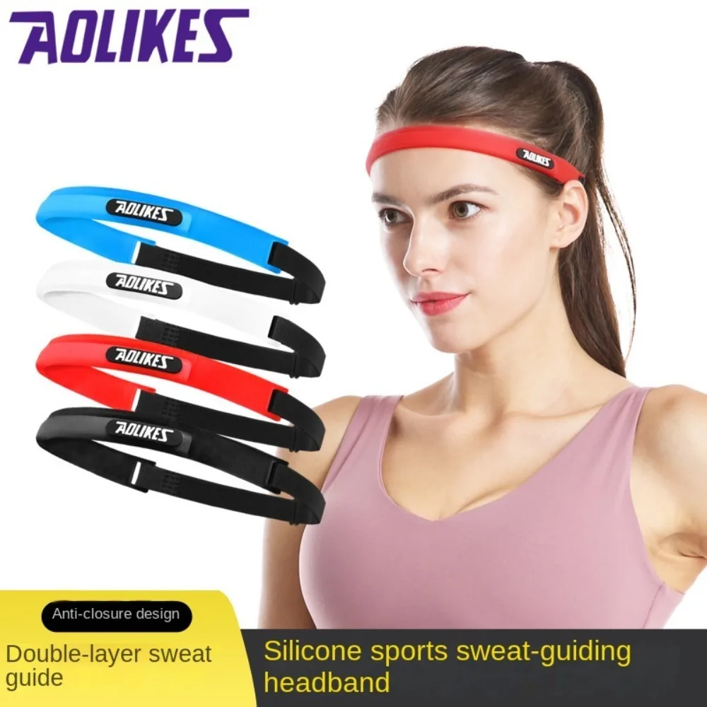 

Hot Sale Wide Belt Sports Headband Strong Elasticity Non Slip Sweat-absorbing Headscarf Gym Washable Sweat Headband Running