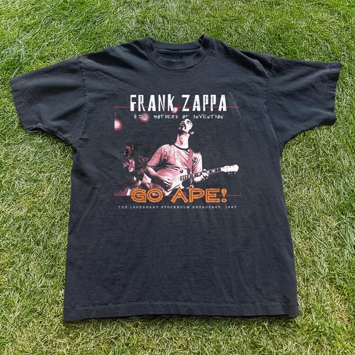 Frank Zappa the Mothers Of Invention Unisex Black T-shirt Size S-5XL