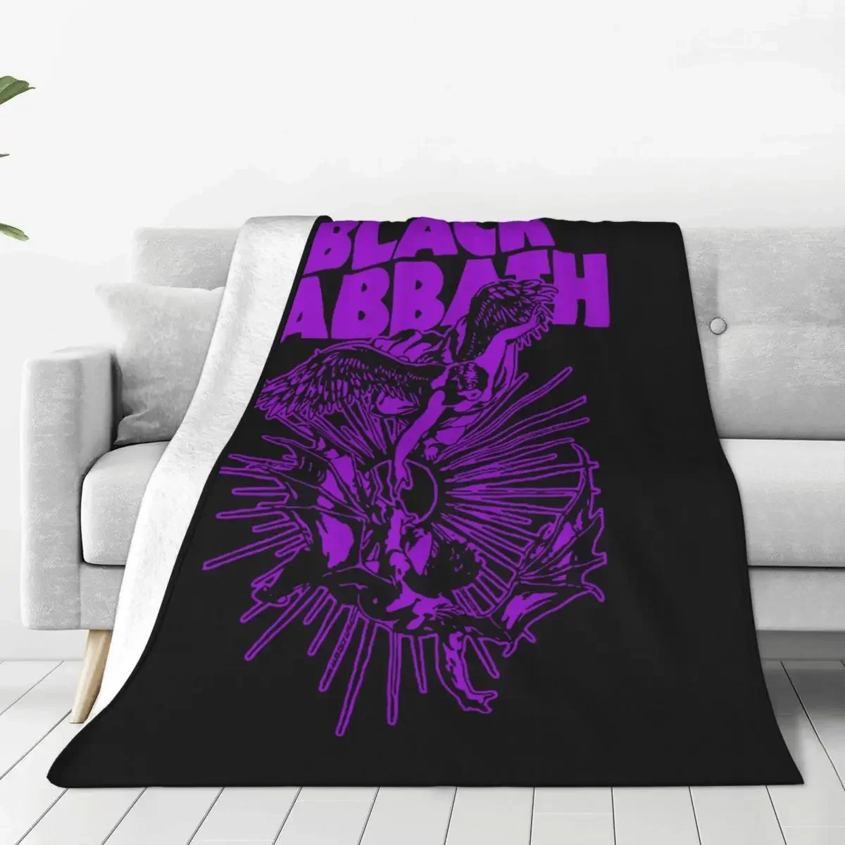 Black Sabbathe Fallen Angels Blankets Fleece Rock Soft Throw Blanket for Bed Bedroom Quilt