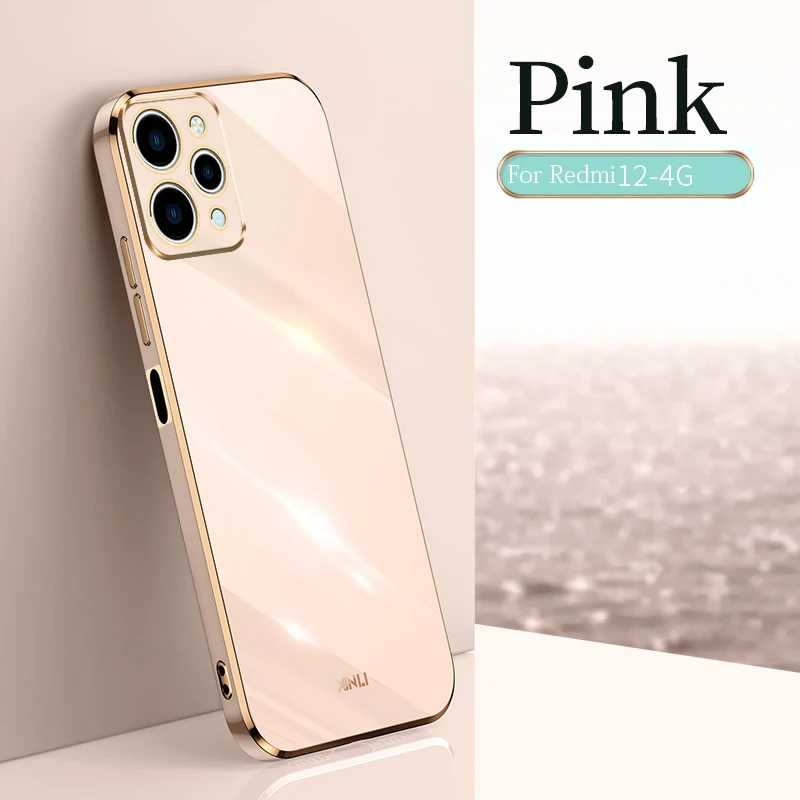 For Xiaomi Redmi 12 4G Case Soft TPU Cover Anti-fingerprint Camera Protection Case For Xiaomi Redmi 12 4G