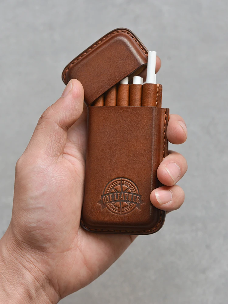 

Oneleather One Leather, Thin Cigarette Case 10 Pcs Portable Ultra-thin High-end Nanjing Aixi Special Cigarette Case