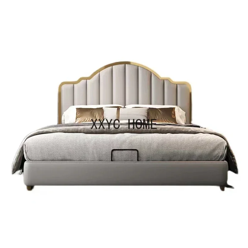 Luxury Bedroom Furniture Queen Size Bed Double King Beds With Storage Up-holstered Bed