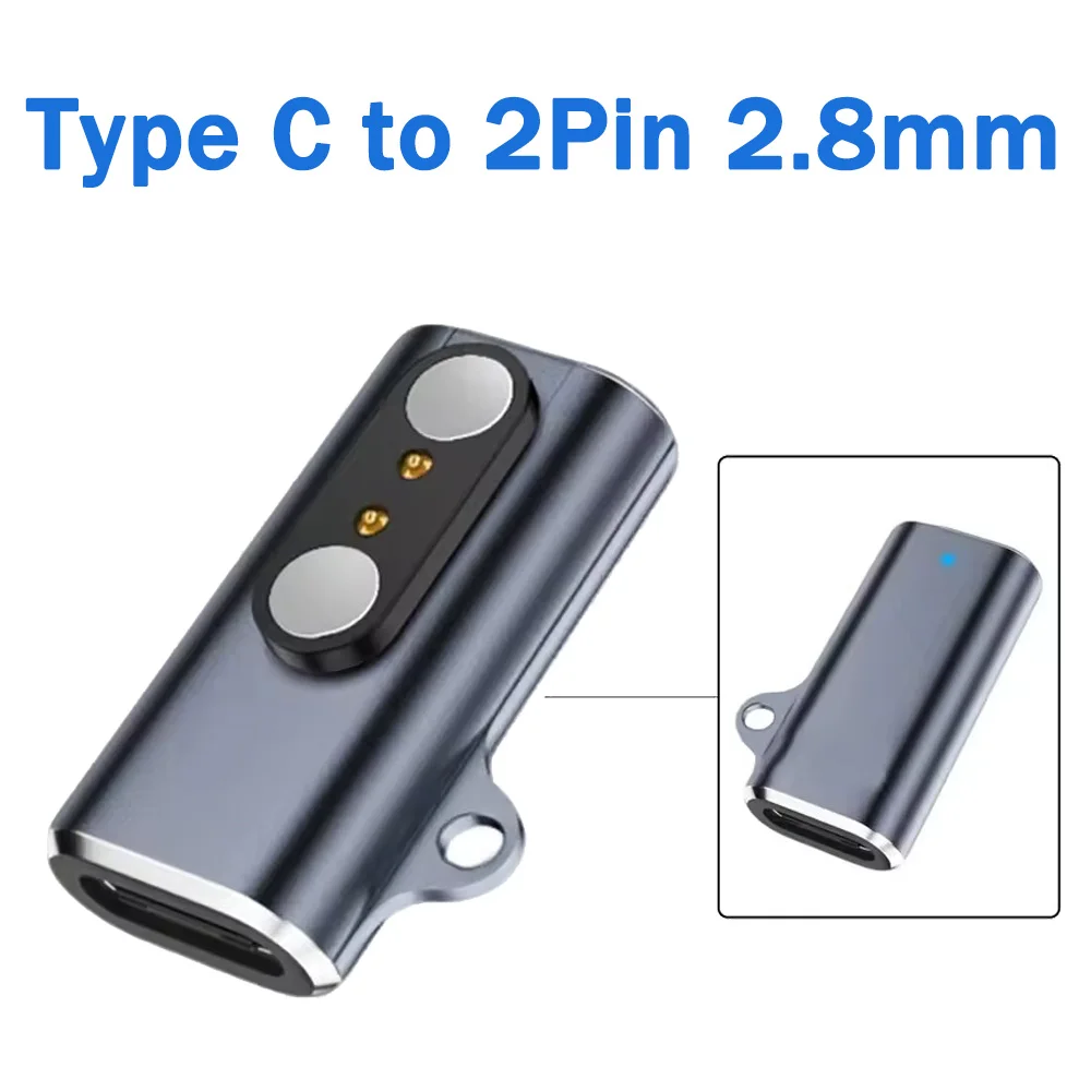 Charging Connector for Smartwatch 601E, Designed As a Type C to 2Pin Adapter with 2.8Mm Spacing