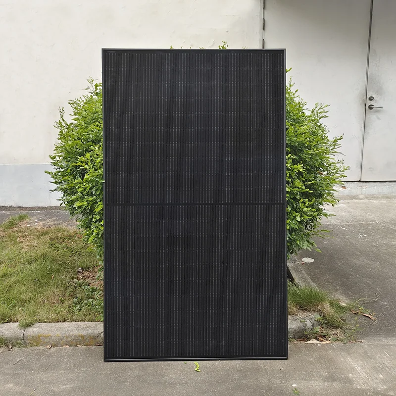 Imagem -02 - Monocristalino Bifacial Todo Painel Solar Preto 450w Módulo Solar Dividir Célula Solar Carregador Solar Casa Fazenda Jardim on Off Grid