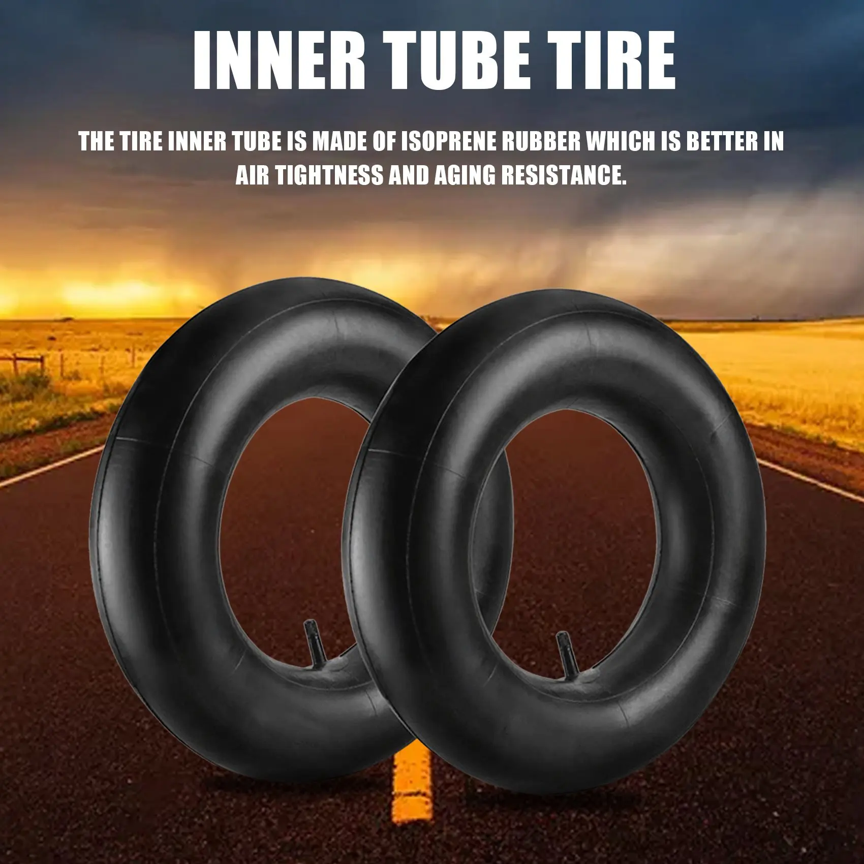 

A48F-2Pcs 4.80/4.00-8 Inch Tire Inner Tubes For Heavy Duty Cart,Like Hand Trucks, Garden Carts,Mowers And More