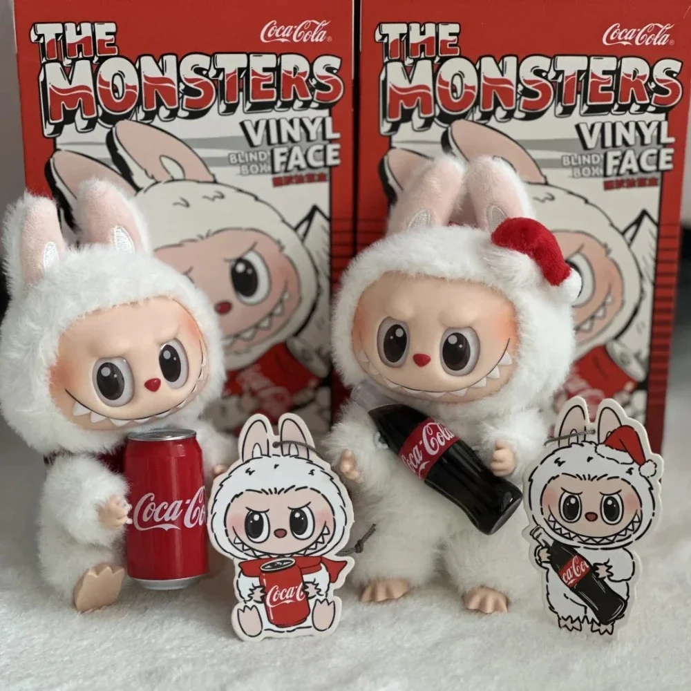 Caja ciega de cara de vinilo THE MONSTERS LABUBU, figura de acción de felpa bonita, bolsa misteriosa, colgante, muñeca, adorno de escritorio, colección de juguetes para regalo