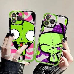 Invader Zim Phone Case For IPhone 11 12 13 14 Mini Pro Max XR X XS TPU Clear Case For 8 7 6 Plus SE 2020