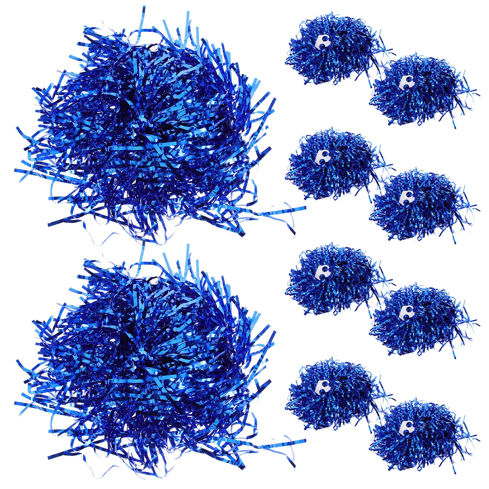 10 قطعة Pompom التشجيع الألوان الزاهية دائم قابلة لإعادة الاستخدام يهتف الدعائم للمسابقات الرياضية عروض الرقص