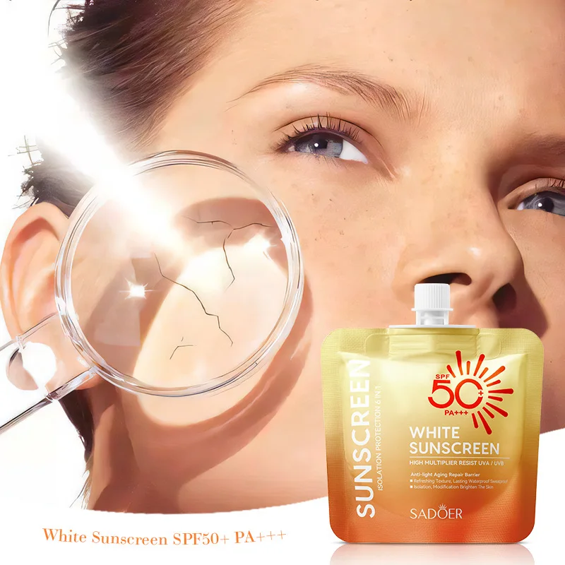 

Солнцезащитный крем SPF50+ увлажняющий, питательный, освежающий, с длительной защитой от солнца, для летнего ухода