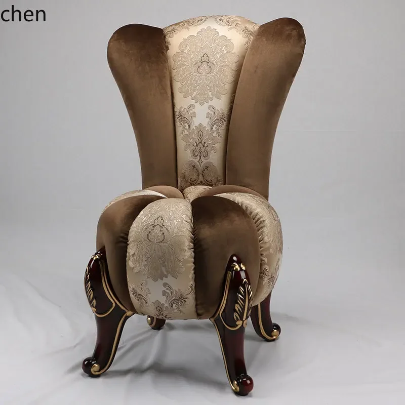 

single sofa chair living room villa balcony fabric small sofa country leisure chair club