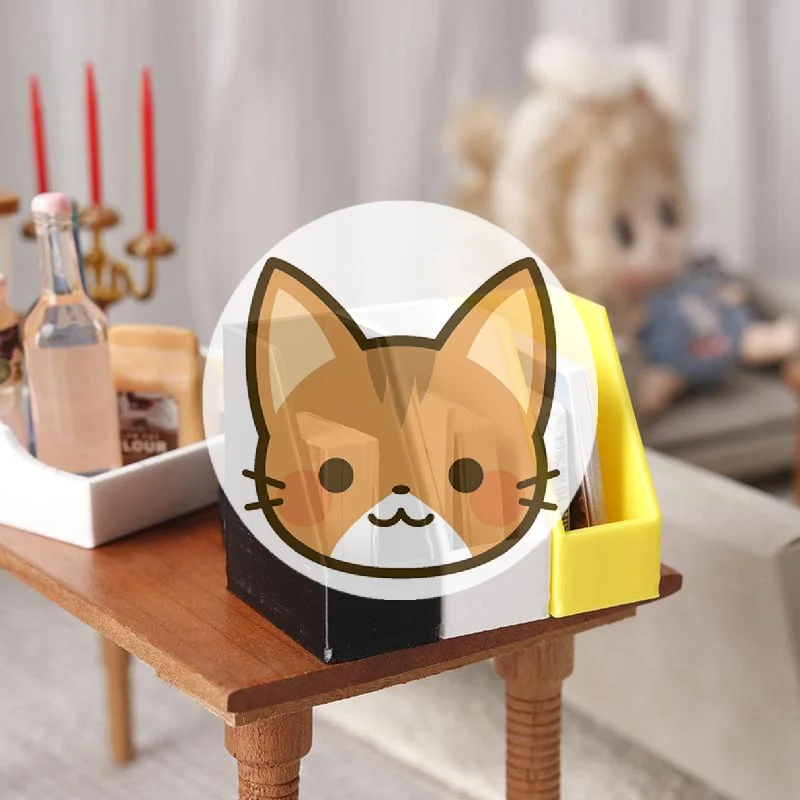 

3Pcs Desktop Organizer Box 1:12 Dollhouse Miniature Bookshelf Storage Rack Home Model Decor Toy Doll House Accessories