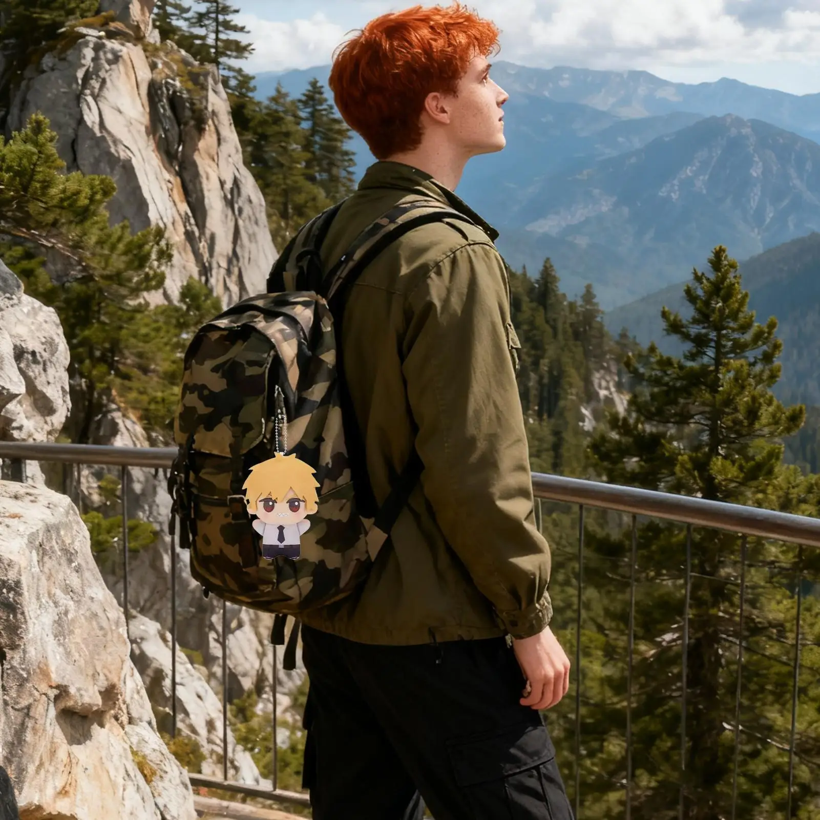 Anime motosserras homem mini brinquedo de pelúcia chaveiro bonito macio recheado travesseiro presente aniversário cosplay personagem colecionável brinquedo boneca