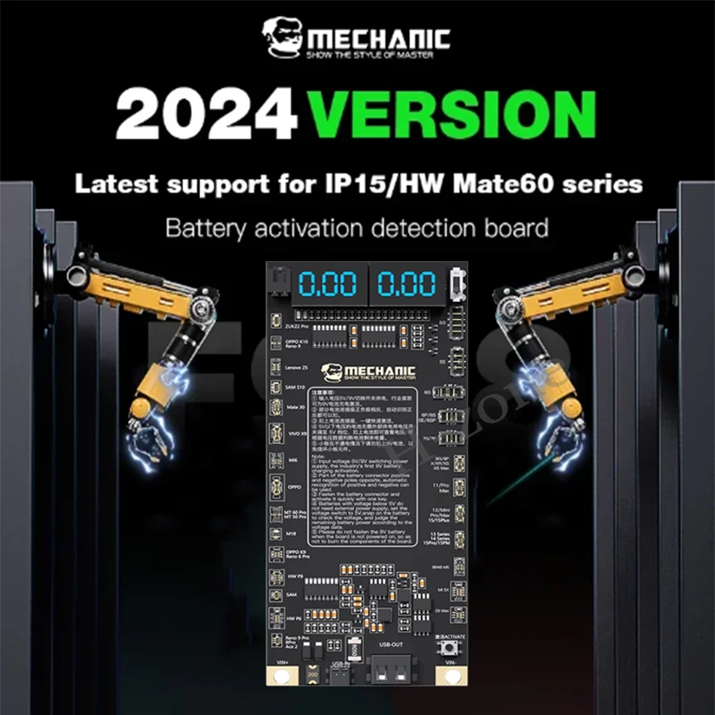 MECHANIC F918 Battery Activation Detection Board Battery Fast Charge For iPhone 5G-15 Pro Max HW Android One-click Activation