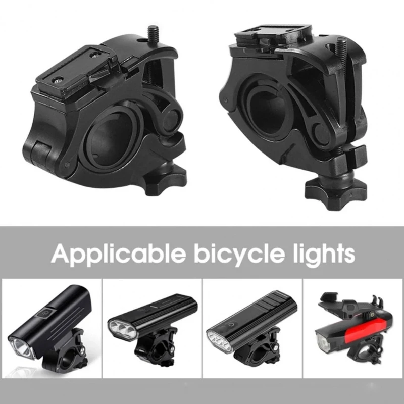 Adjustable Bike Light Mount Cycling Torch Clip, Bike Flashlight Mount Bicycles Light Bracket Bike Light Mounting Bracket