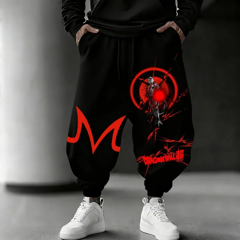 

Men's Autumn Winter Sweatpants Japanese Anime Dragon Ball Frieza Print Pants Y2k Trousers 100% Cotton Leggings Vintage Clothing